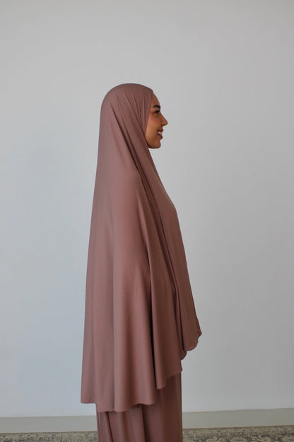 Khimar set Taupe Rose